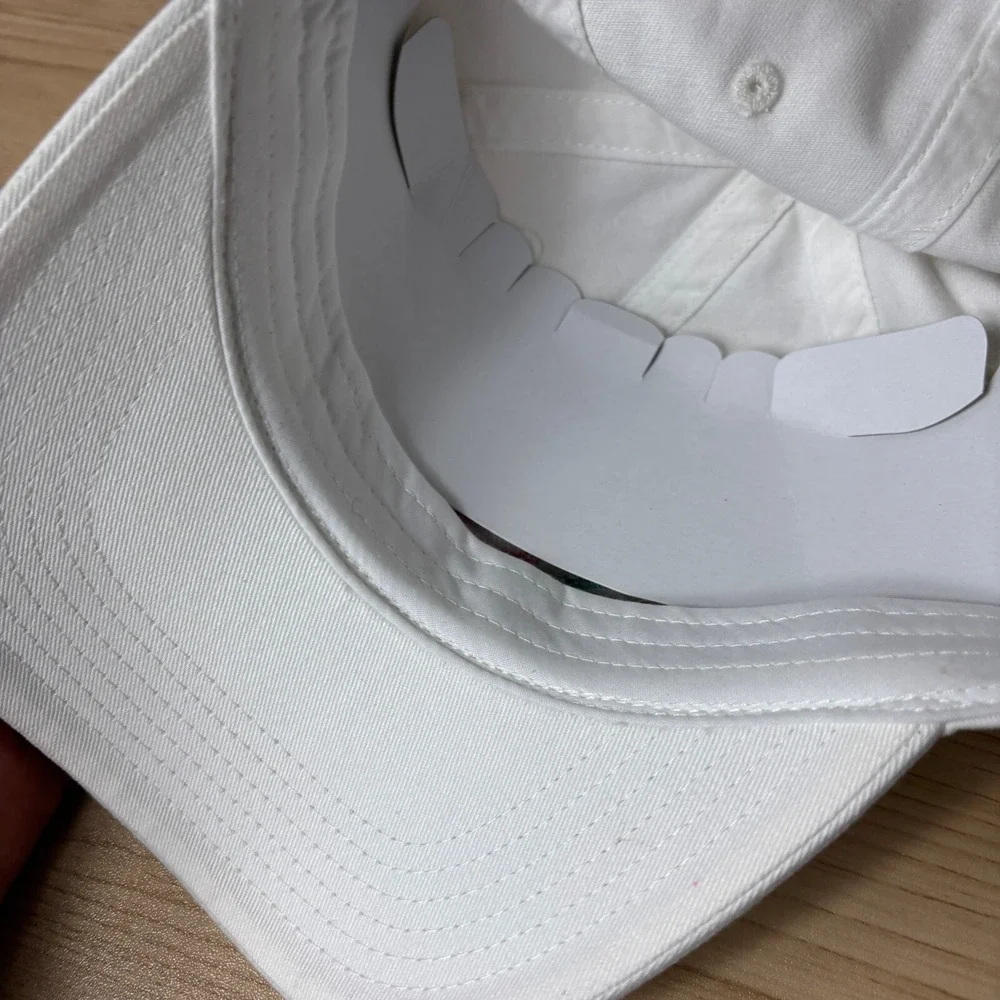 Malibu Beach Pickle Ball‎ Hat Strap Back Womens White Adjustable